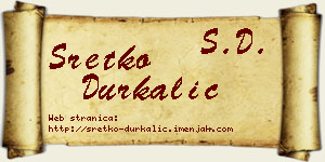 Sretko Durkalić vizit kartica